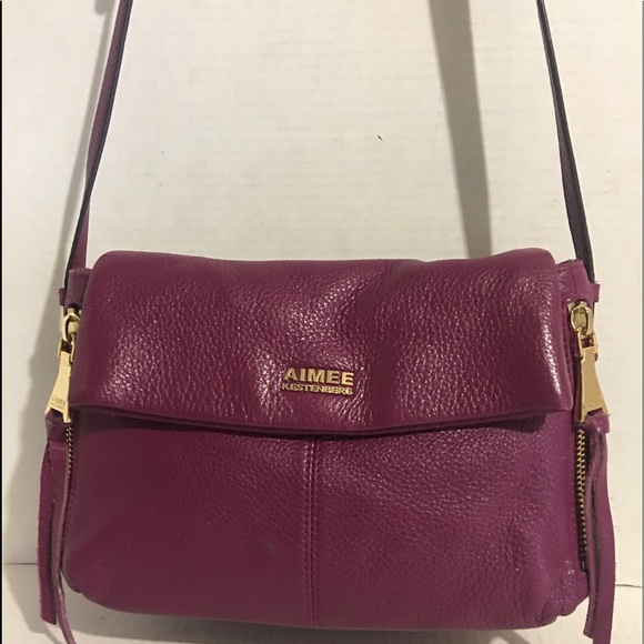 Aimee Kestenberg Handbags - Aimee Kestenberg fuchsia leather crossbody bag
